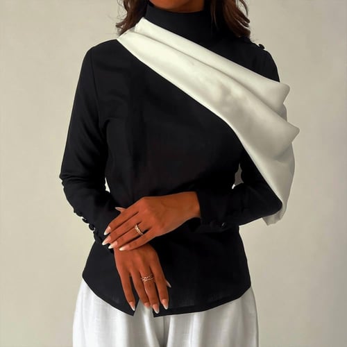 قميص أنيق بوشاح