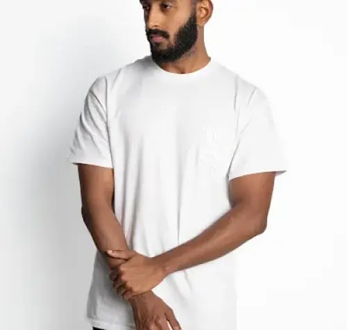 BMHX 120 CROCHET T-SHIRT-WHITE