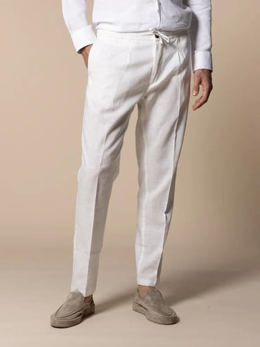 SEASIDE TROUSERS-ECRU