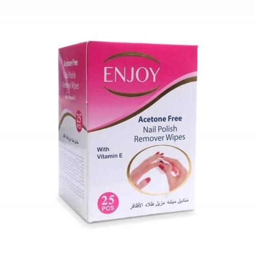 انجوي مناديل لطلاء الاظافر 25 حبه