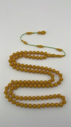 سبحة فاتوران نواعم 99 خرزه لون الخردل