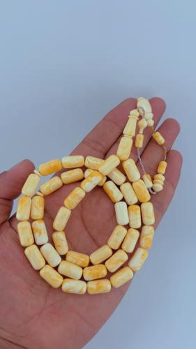 مستكه مصري قصه صنوبريه اصفر رخامي