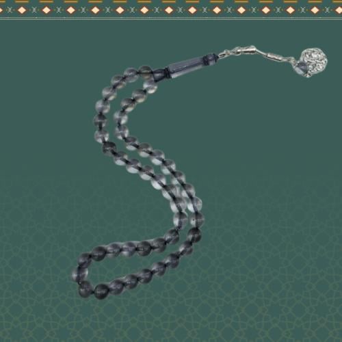 سبحة بكلايت اسود فاتح