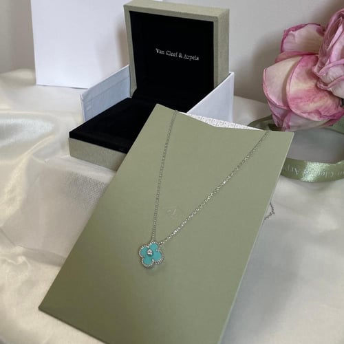 سلسال تركواز وفضي من فان كليف