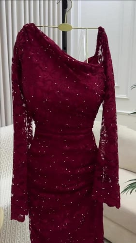 فستان بريق الرمان