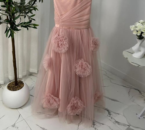 فستان طيف زهري