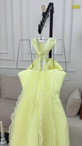 فستان طيف ليموني