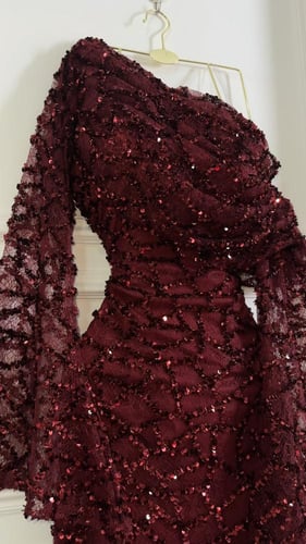 فستان ميدي أورجنزا بكورسيه باربي مطرز