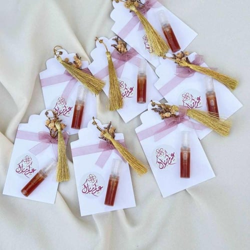 توزيعات العيد - توزيعات عود بخاخ بقاعدة اكريليك