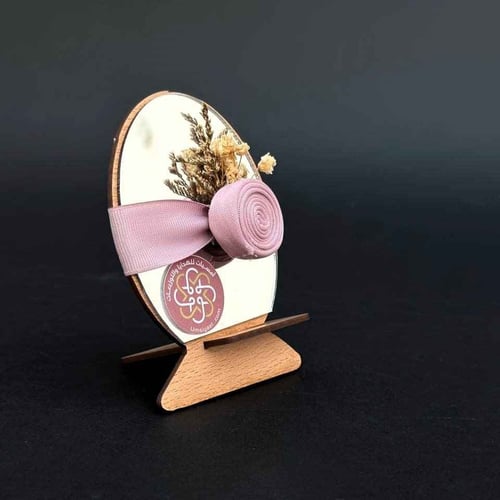 توزيعات مرايا استاند خشبي - 12 حبة