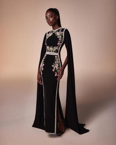 فستان سهرة مخمل