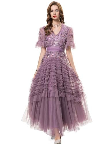 فستان سهرة مطرز