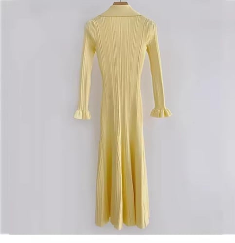 فستان ملكه كابلي الاصفر