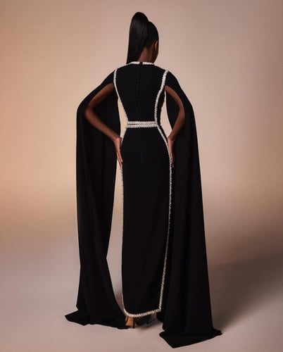 فستان سهرة مخمل