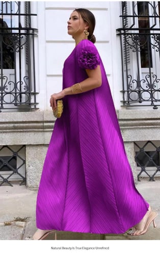 فستان الهبة بكم قصير متعدد الالوان