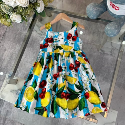 فستان دولتشي اند قبانا من القطن الطبيعي