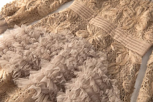 فستان سهرة كاكي