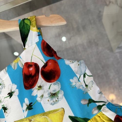 فستان دولتشي اند قبانا من القطن الطبيعي