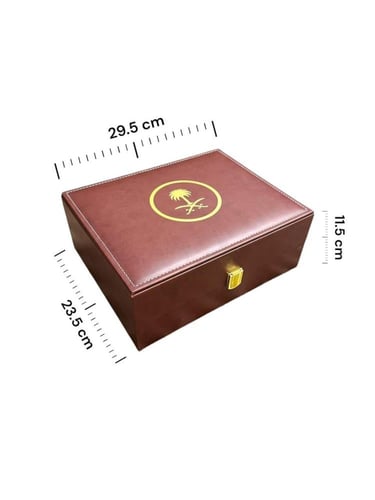 شنطة جلد اهداء(مبخرة+ربع تولة+مكان مخصص للعود)