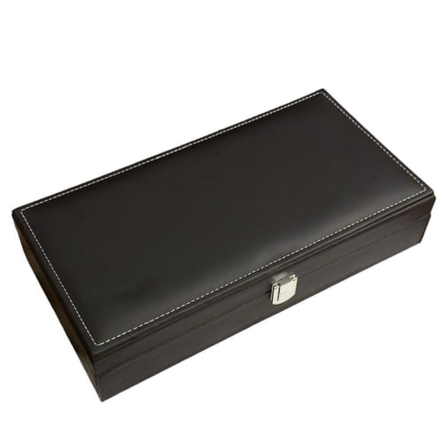 شنطة جلد مستطيلة ربع تولة + مكان مخصص للعود