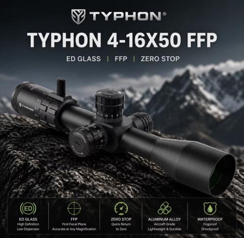 منظار صيدTYPHON 4-16X50 FFP