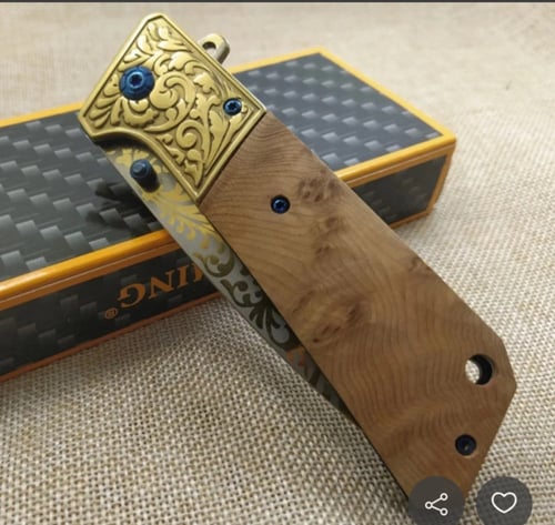 سكين دمشقية مذهبة