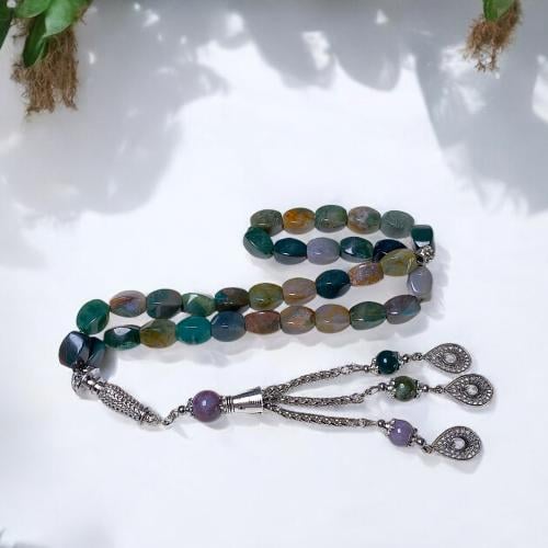 سبحة عقيق ( طحلبي )