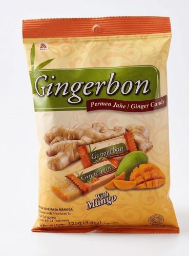 حلوى جينجربو بنكهة الزنجبيل والمانجو ١٢٥ جم