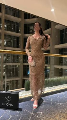فستان سهرة ترتر انيق 0210