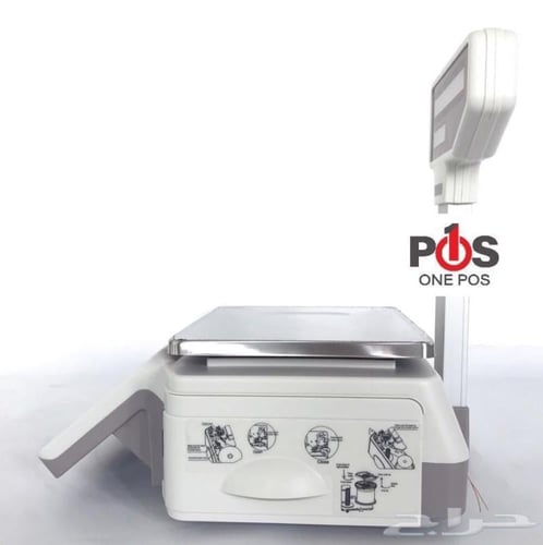 ميزان باركود pos1 لون ابيض