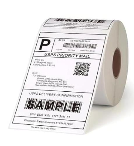 ملصقات شحن ذاتية اللصق مكونة من 500 قطعة مقاس 4×6...