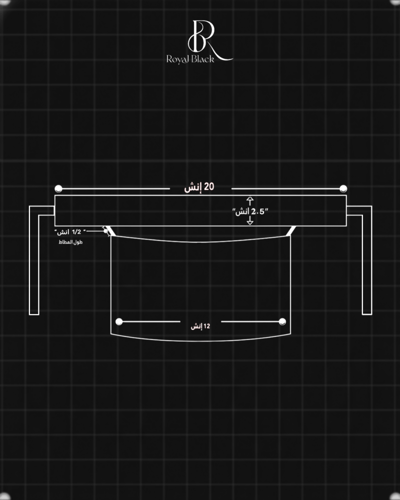 نقاب مطاط قصير مائل