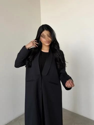 Black blazer abaya