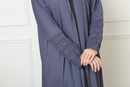 عباية ارجوان كريب ربع كلوش