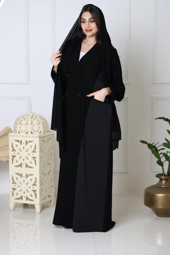 عباية بزنس كريب ملكي