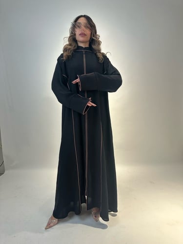 عباية كريب مغسول سحاب