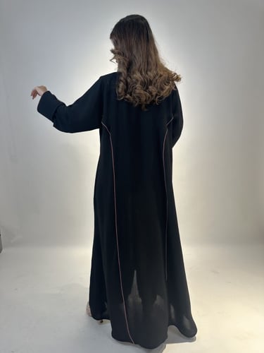 عباية كريب مغسول سحاب