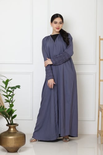 عباية ارجوان كريب ربع كلوش