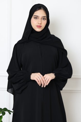 عباية حرير ملكي نص كلوش