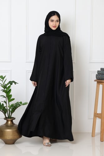 عباية حرير ملكي نص كلوش