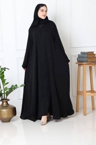 عباية كريب صالونا دبل كلوش