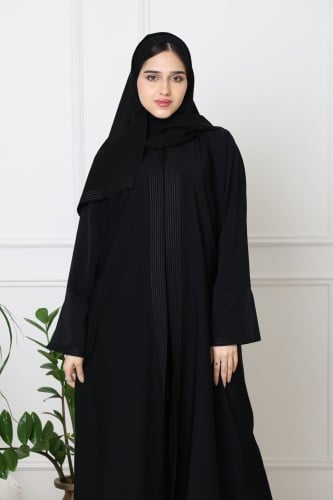 عباية حرير ملكي نص كلوش