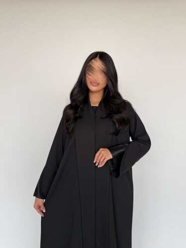 عباية كتان كوري ربع كلوش