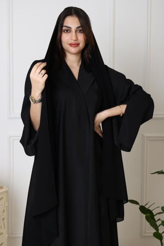 عباية ربع كلوش اسود