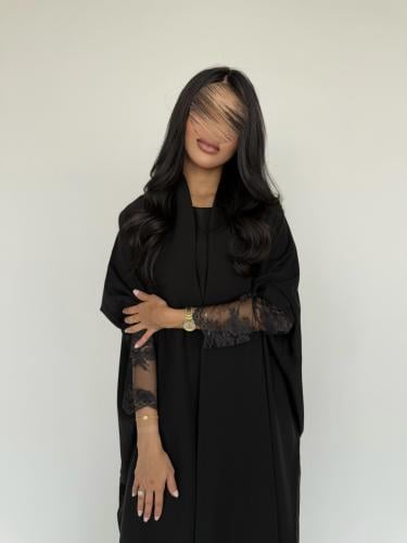 عباية حرير ملكي نص بشت