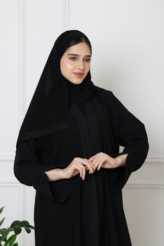 عباية حرير ملكي نص كلوش