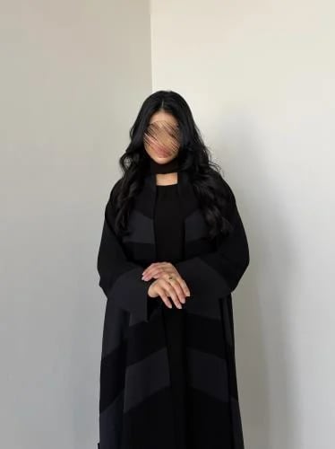 Korean royal crepe abaya