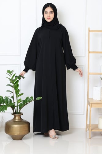 عباية حرير ملكي نص كلوش