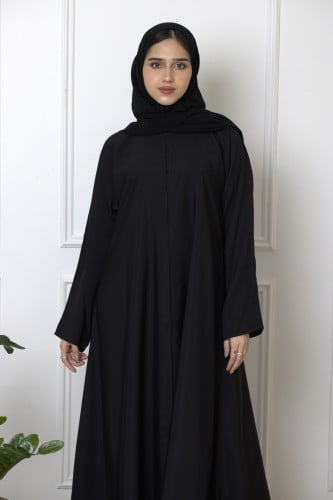 عباية حرير ملكي نص كلوش