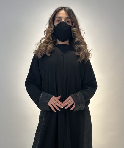 عباية كريب صالونا ربع كلوش